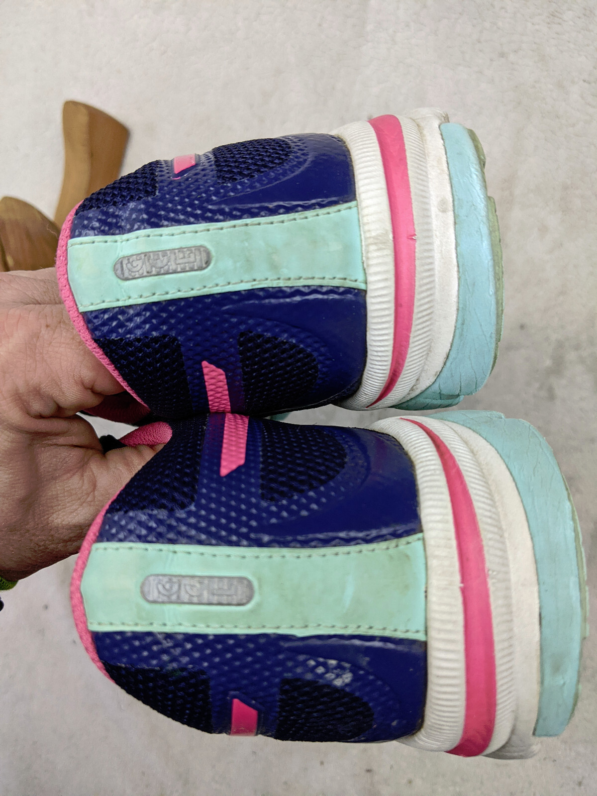 ASICS Gel Electro 33 Womens 9.5 41.5 Blue Pink Running Sneaker Shoes T461N