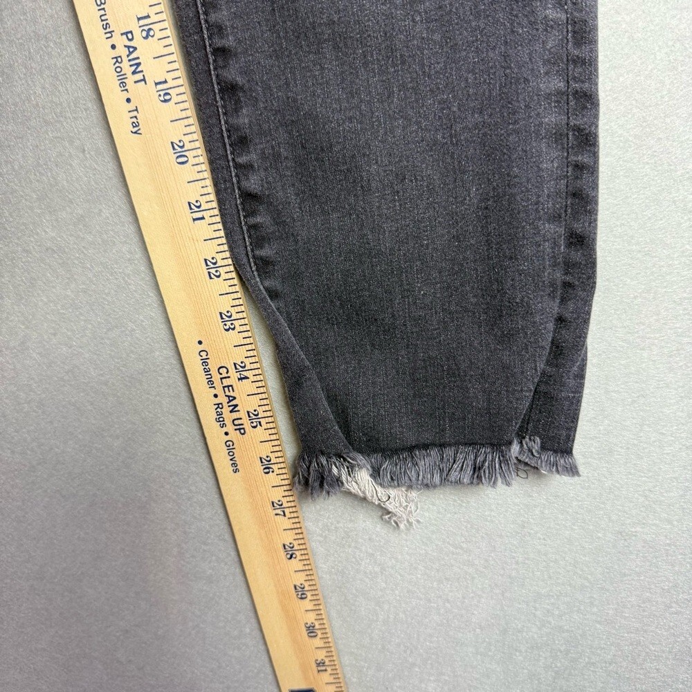 Edwin Bree Slim Straight Raw Hem Jeans Black Women’s Size 26