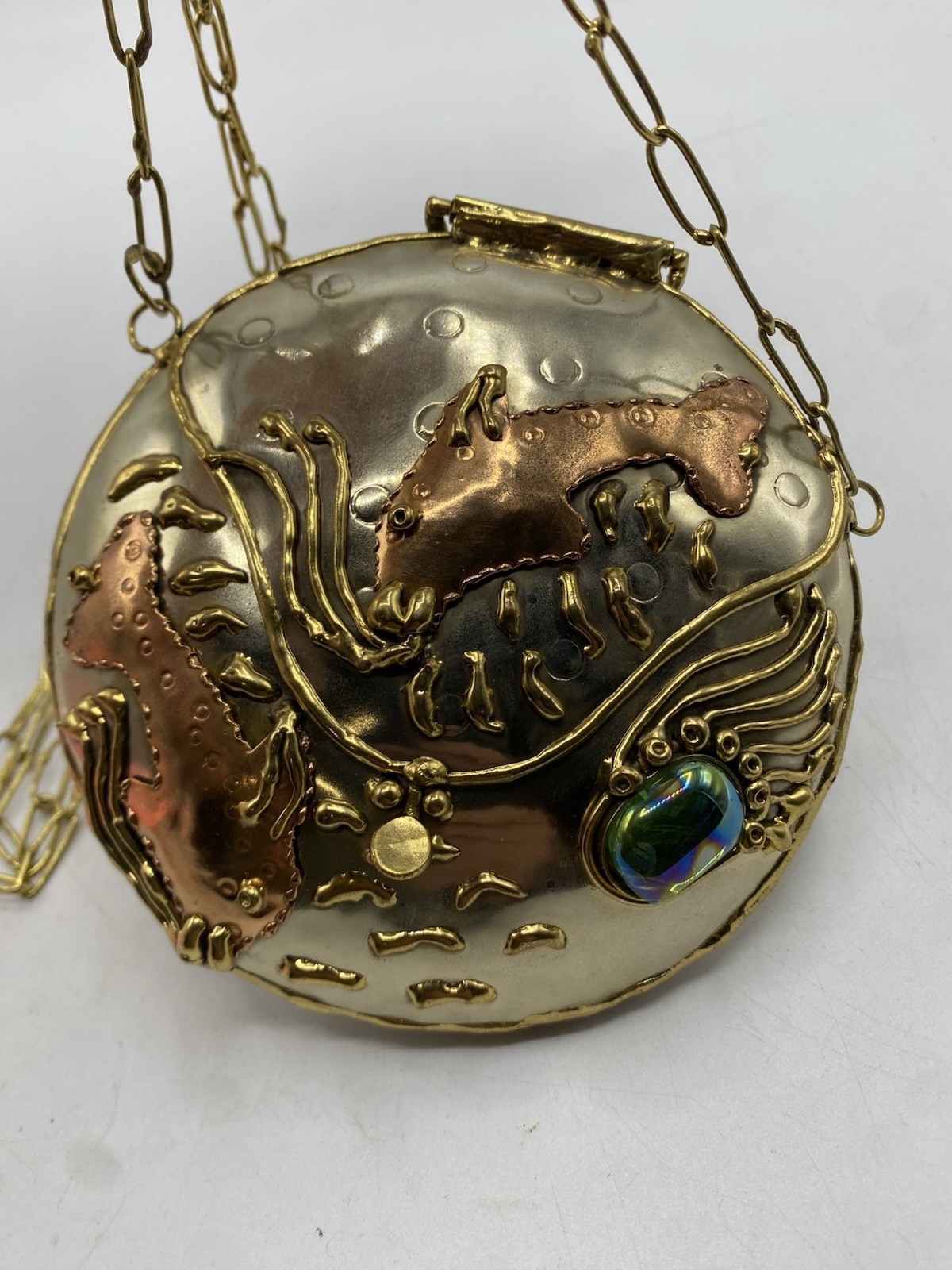 Vintage Lunacy Designs Mixed Metal Mini Fish Purse