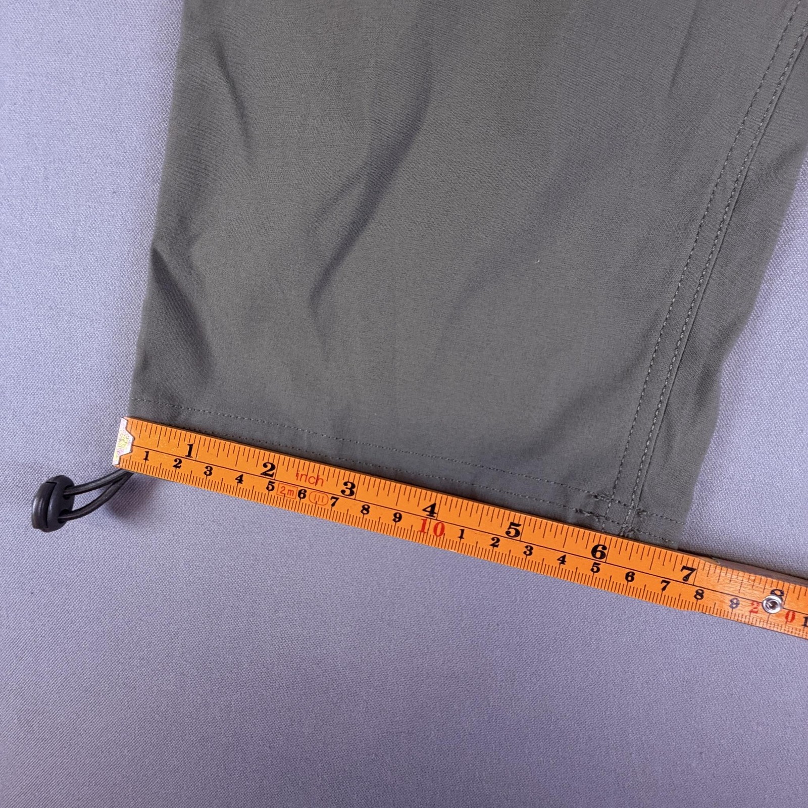 Eddie Bauer Capri Pants Womens 0 Green WR Rainier Nylon Stretch UPF 50+
