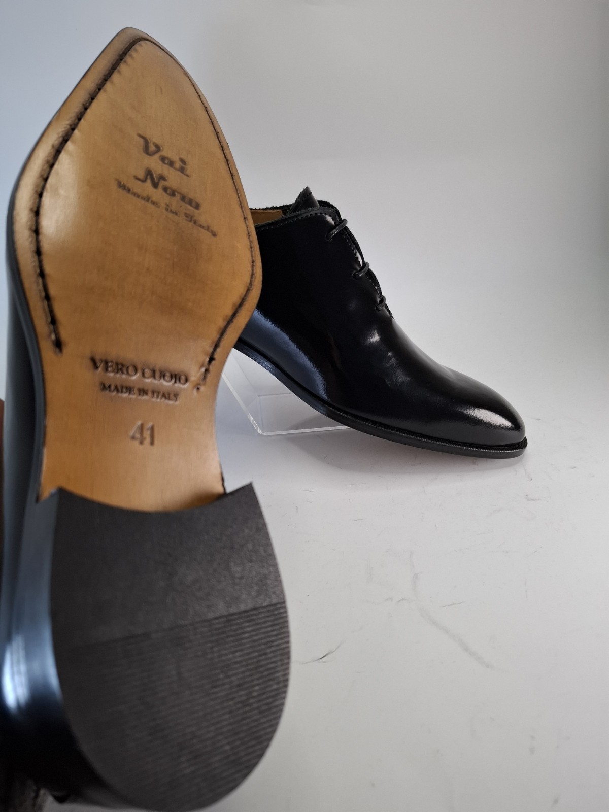 👞 Men’s Elegant Shoes Go Now Lace UpBlack – Made in Italy – 40/41/42/43/44