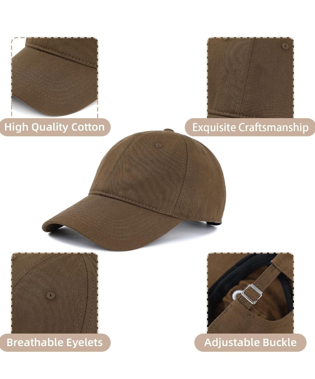 Unisex Dad Hat Classic Baseball Cap Women Men Teens Adjustable Cotton Workout…
