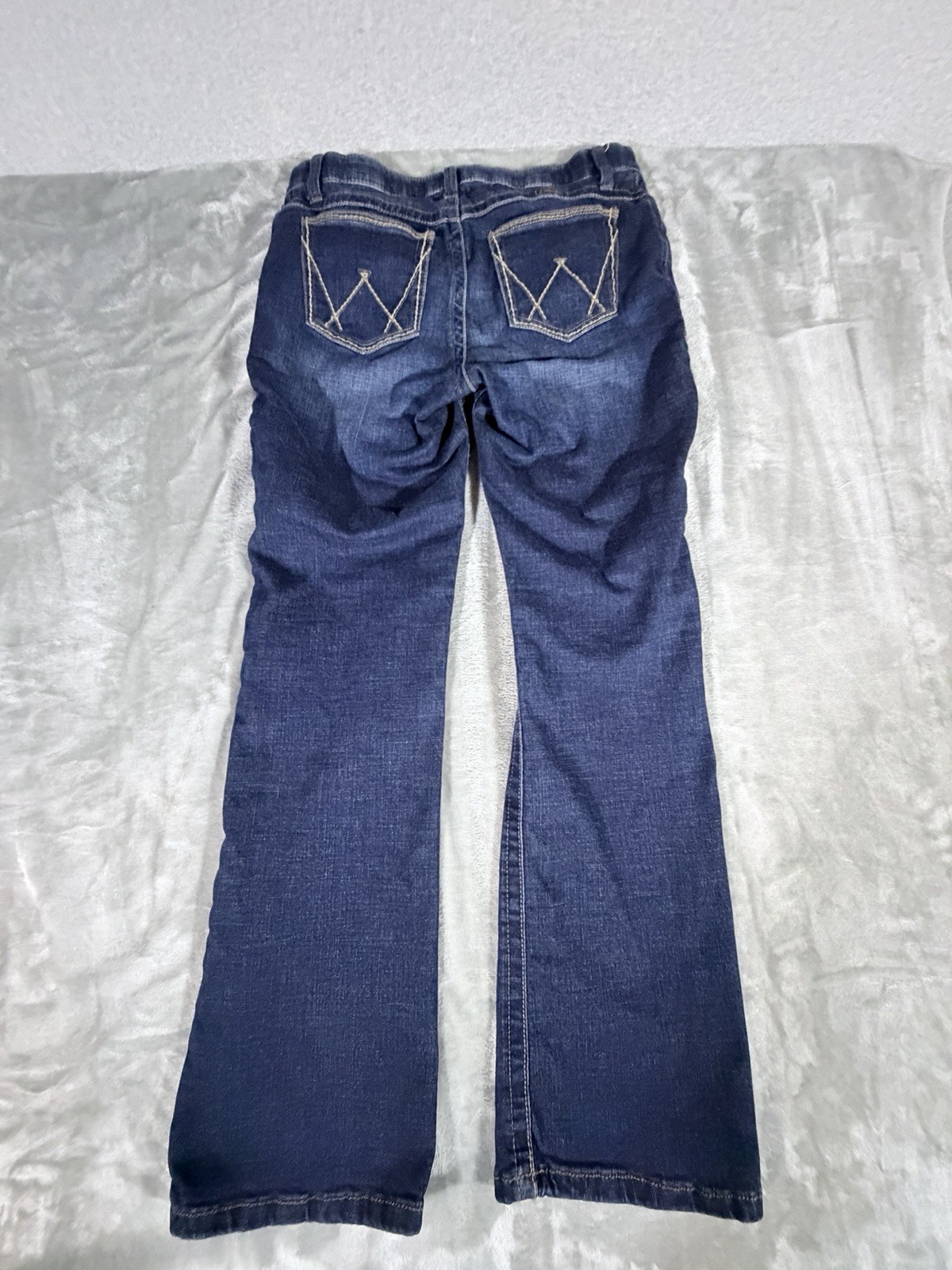 Wrangler Women’s Ultimate Riding Jeans in Willow Bootcut And a dark wash 13×34