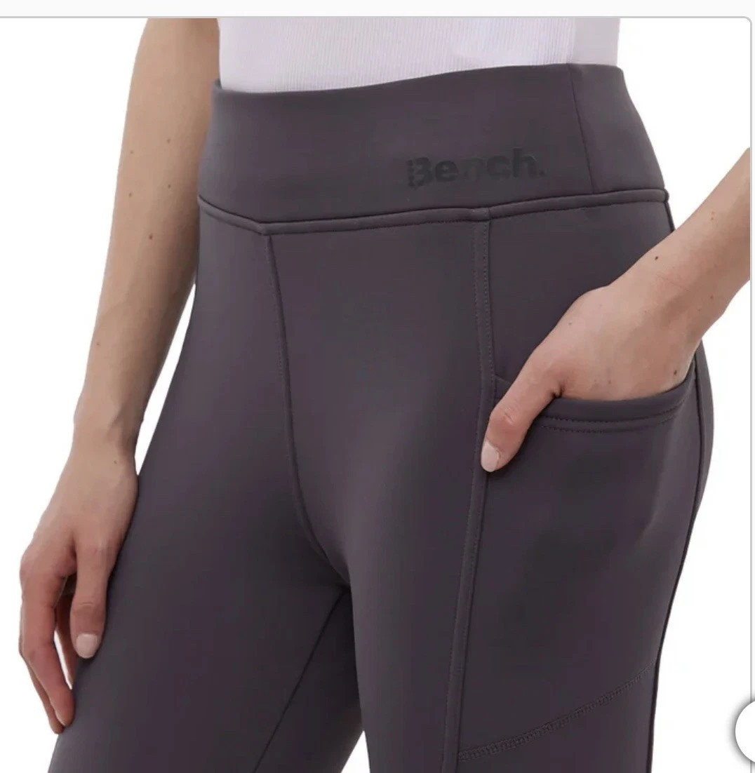 Bench Urbanwear Women’s Lined Leggings, Dark Gray, Size XXL