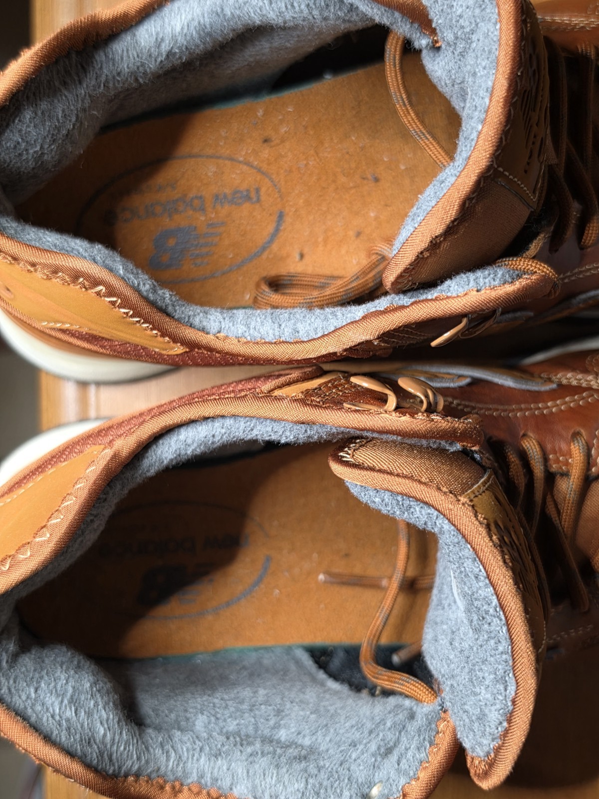 New Balance 574 Mid Rugged Brown Leather MH574OAD Men’s Size 9.5
