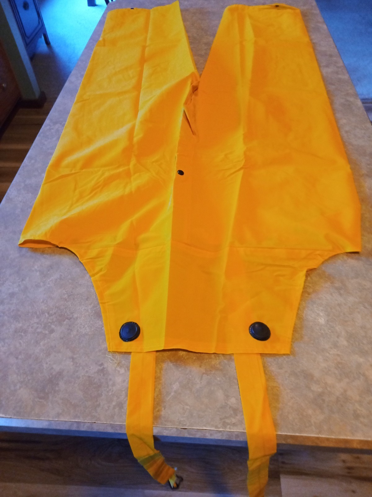 Boss PVC- Polyester Yellow Waterproof Rain Bib Overalls XL