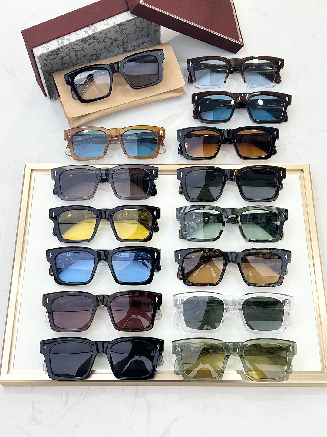 JACQUES MARIE MAGE KAINE Fashion Luxury High-end Unisex Sunglasses 51-21-146