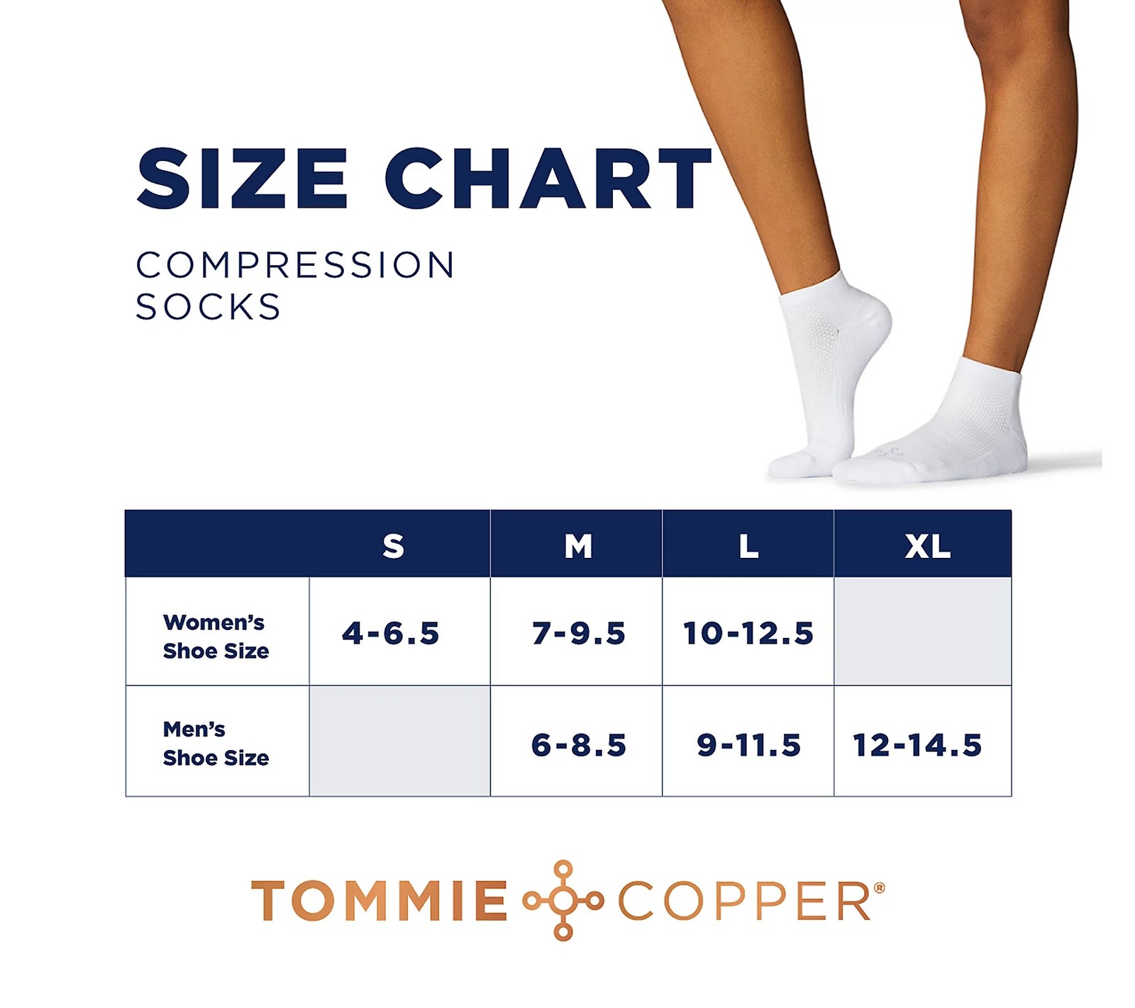 2 Pack Tommie Copper 4 Pack UltraTemp and Ultraguard Basic Stripe – Medium Ankle