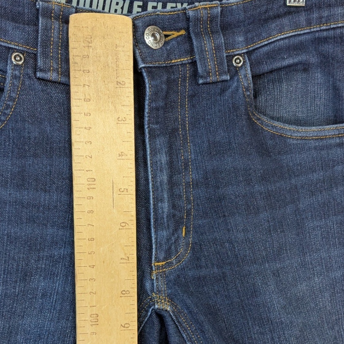 Duluth Trading Co Ballroom Double Flex Slim Fit Jeans Mens 30×29 Blue Dark Wash