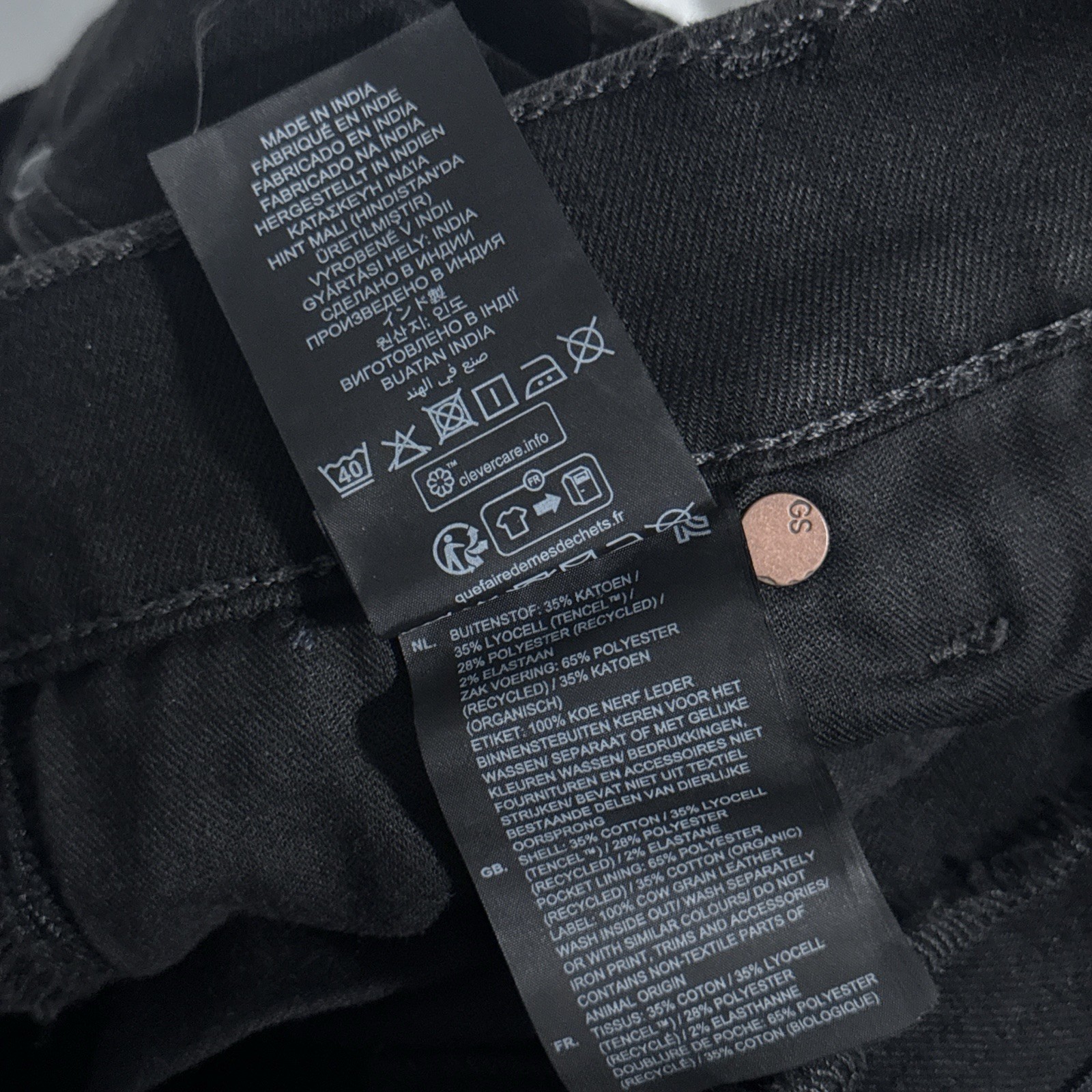 G-Star Raw Airblaze 3D Skinny Black Multi Pocket Moto Cargo Jeans Mens 32×32 NEW