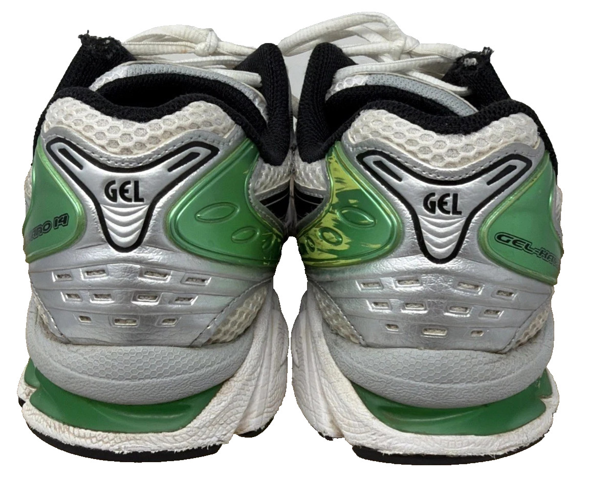 Asics Gel-Kayano 14 White Malachite Green Size 7 Men / 8.5 W 1201A019-110 USED