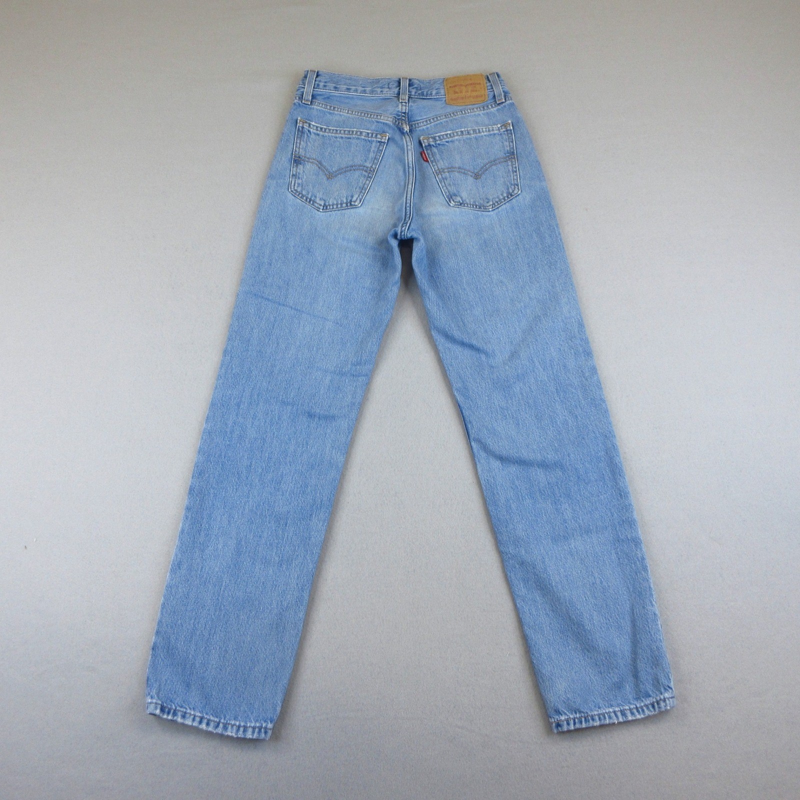 Levi’s Low Pro Straight Jeans Women W24 Light Blue Wash Denim 100% Cotton