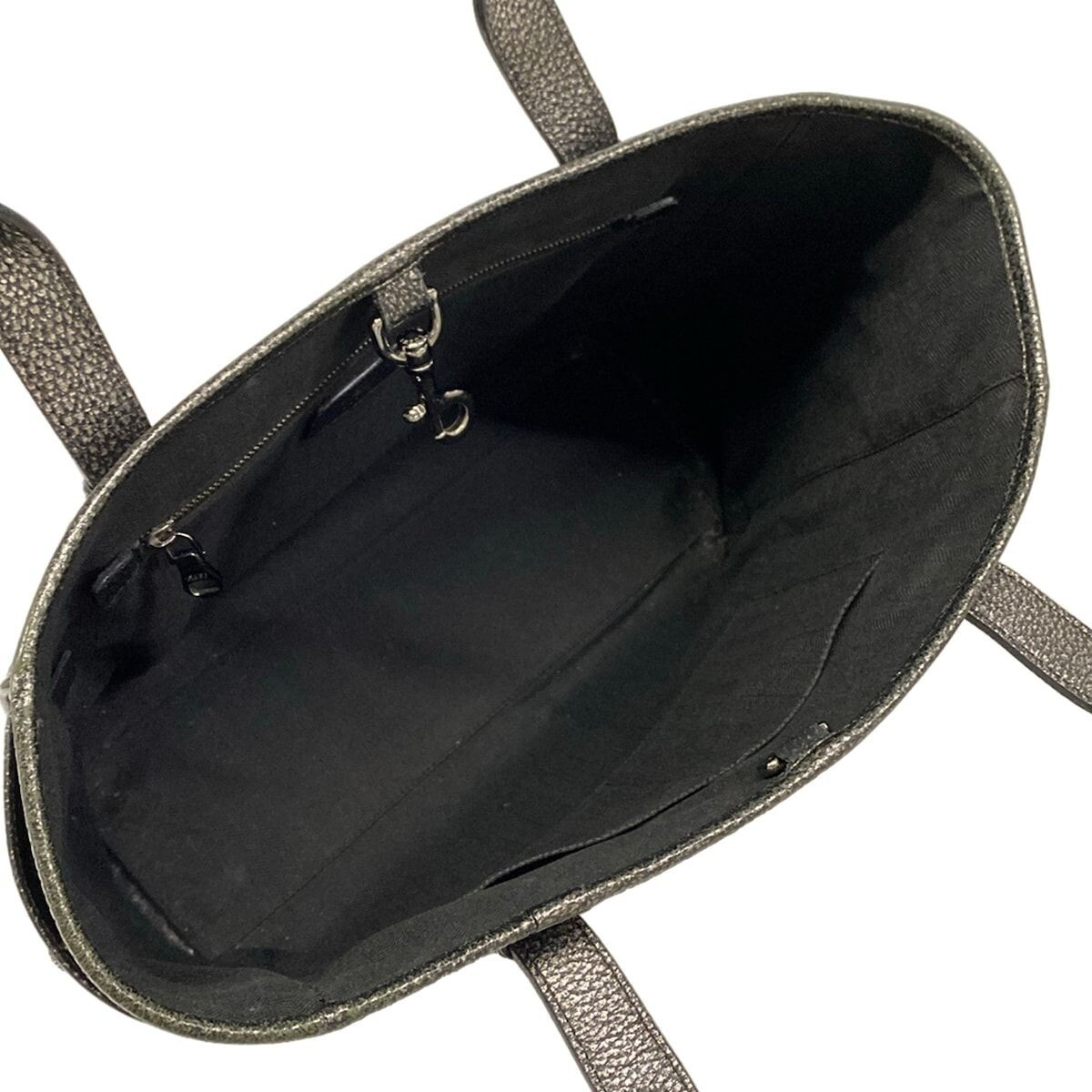 LOEWE Heritage Black Bronze Leather Tote Bag Clochette From Japan Auth