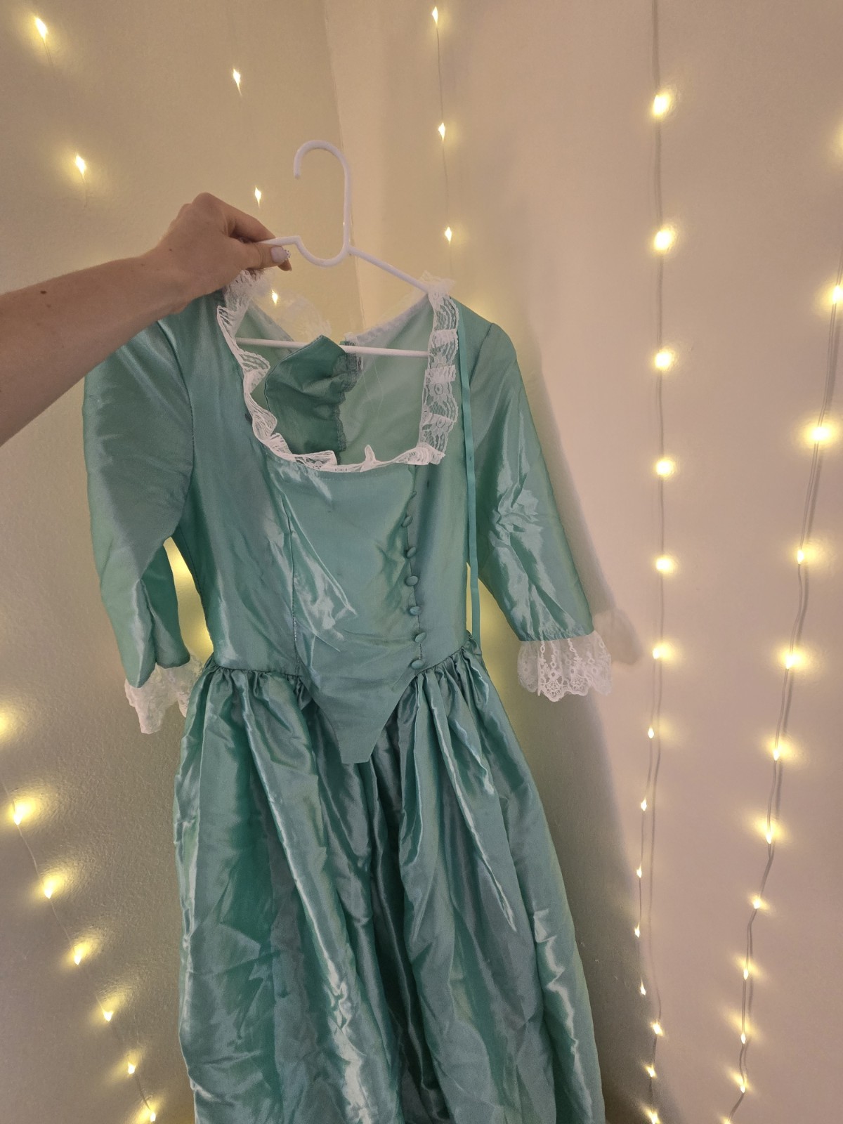 Teal Hamilton dress