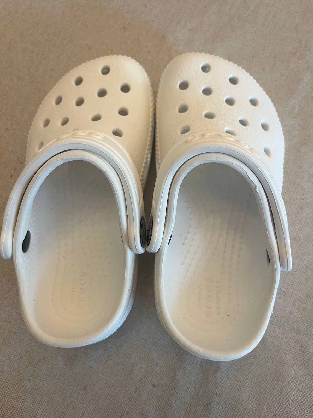 Crocs Little Kids White & Pink C7 , 8 , 9
