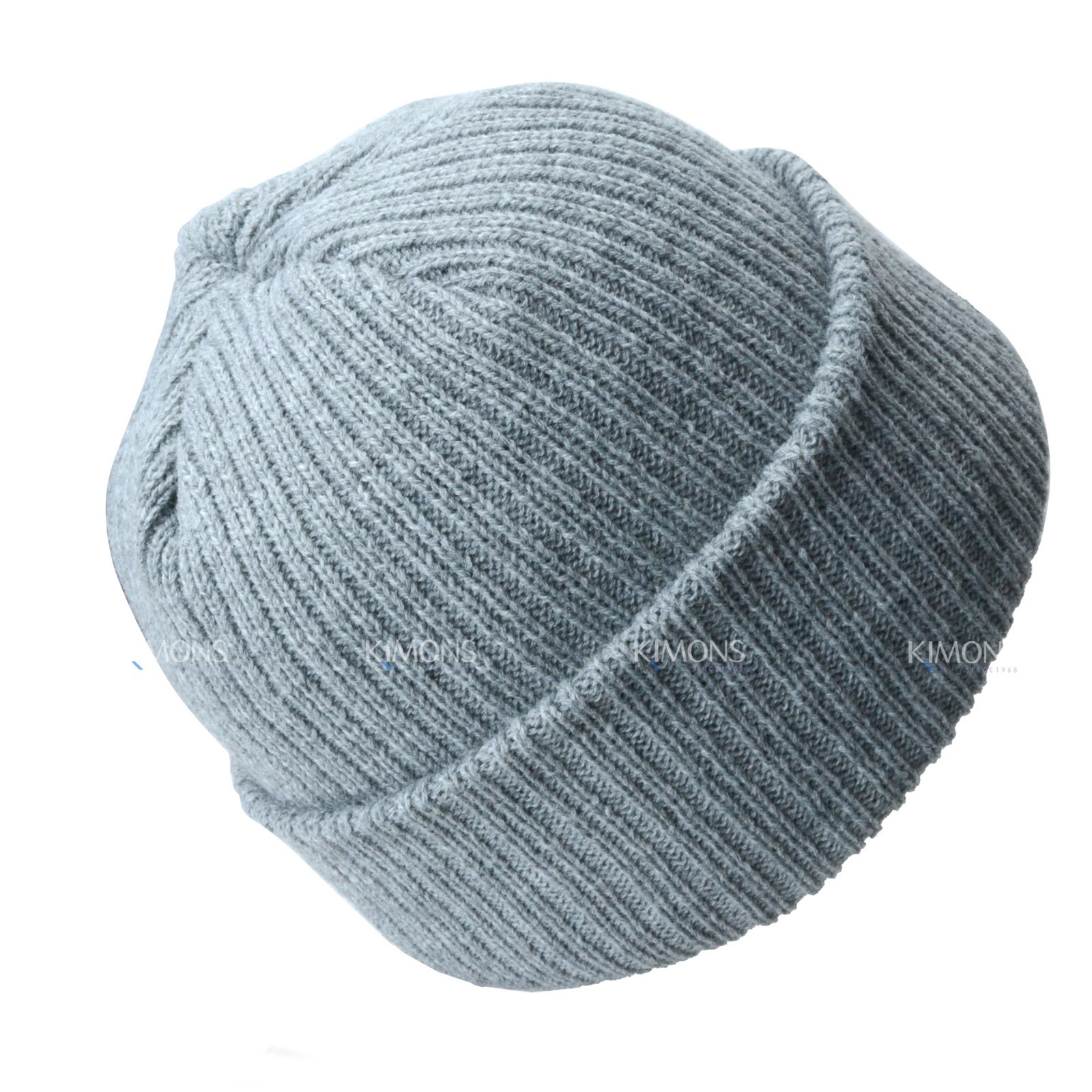 Ribbed Thick Beanie Plain Knit Cuff Ski Cap Skull Hat Warm Solid Color Winter C