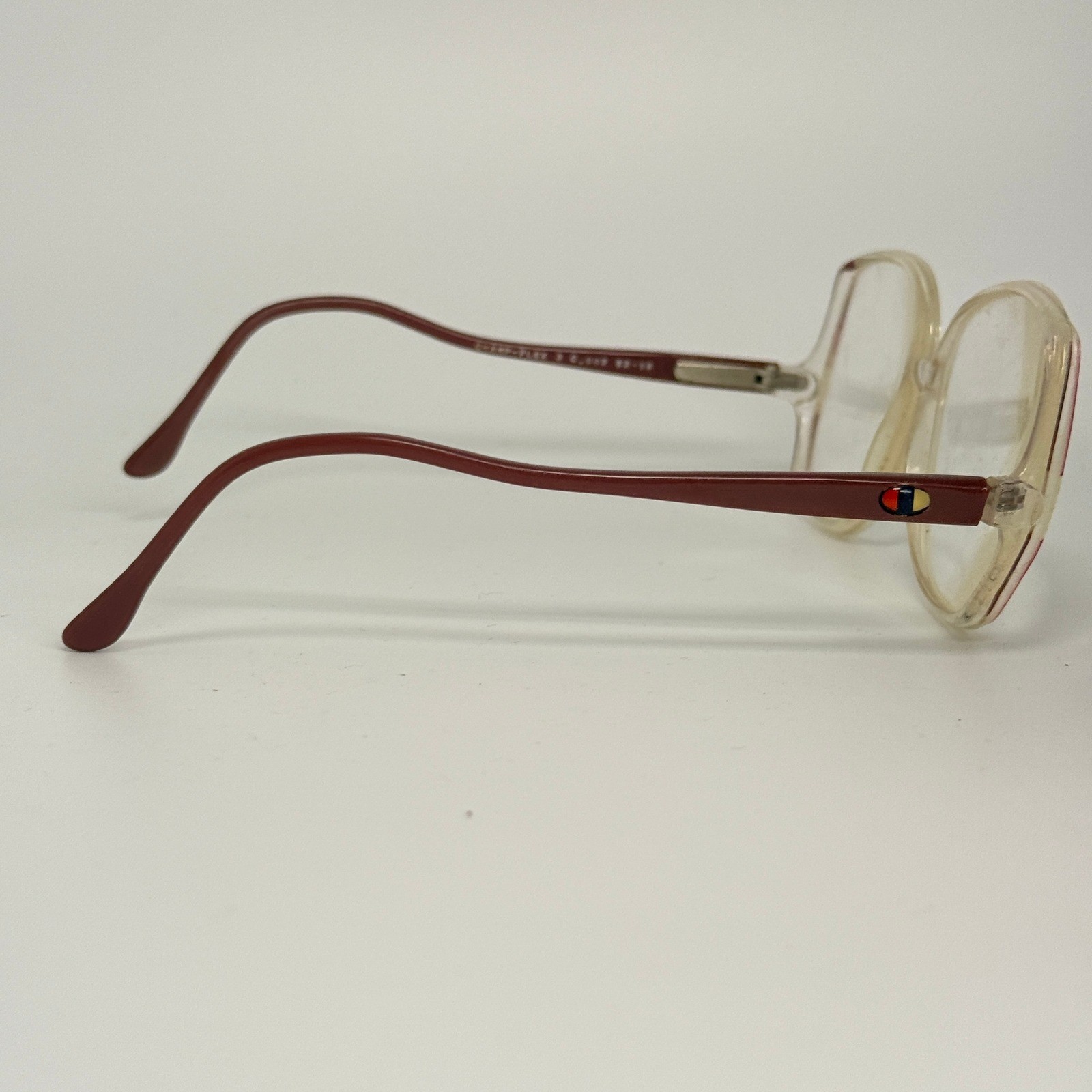 Champion Products Champ-Flex 3 C.002 52-16 Burgundy Clear Eyeglasses Frames