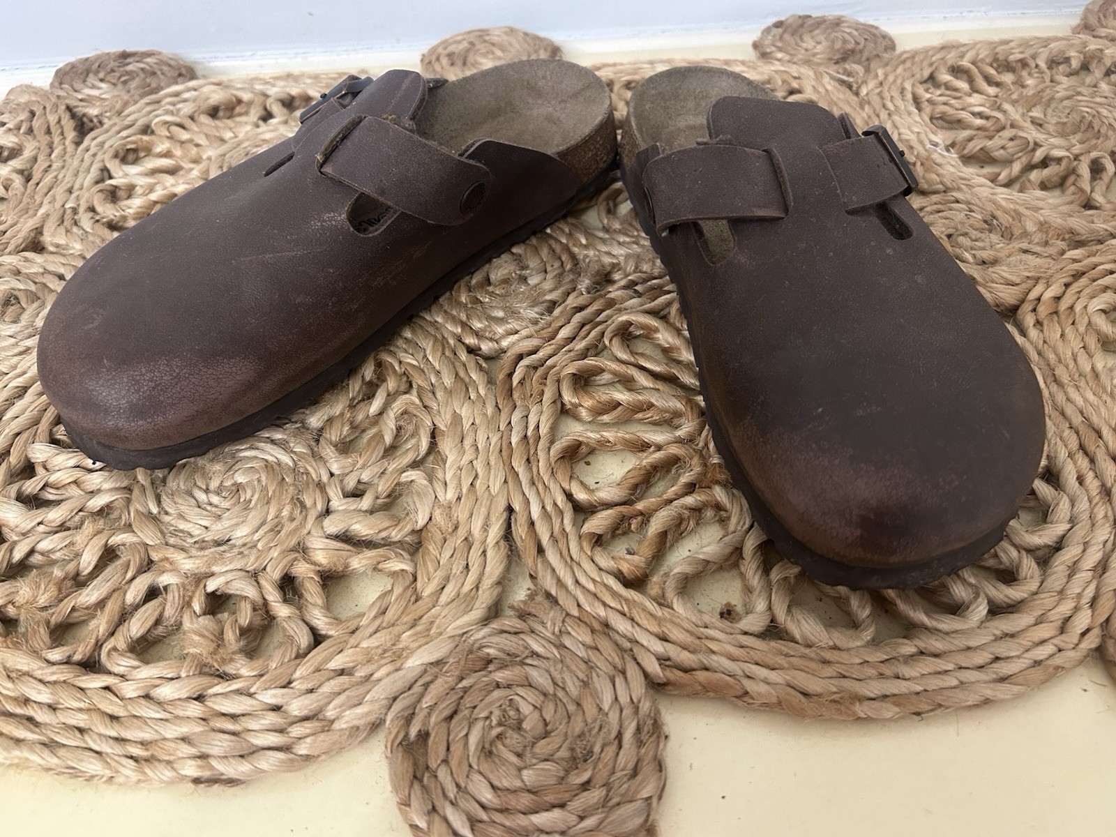 Birkenstock Birkis Boston Style Brown Slip On Clogs Size EU 38 US 7.5