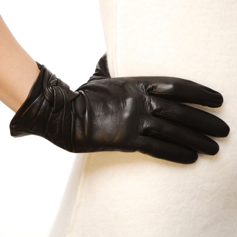 Ladies Woman Genuine Nappa Leather Gloves W/ touch function On Sale #L074NZ1