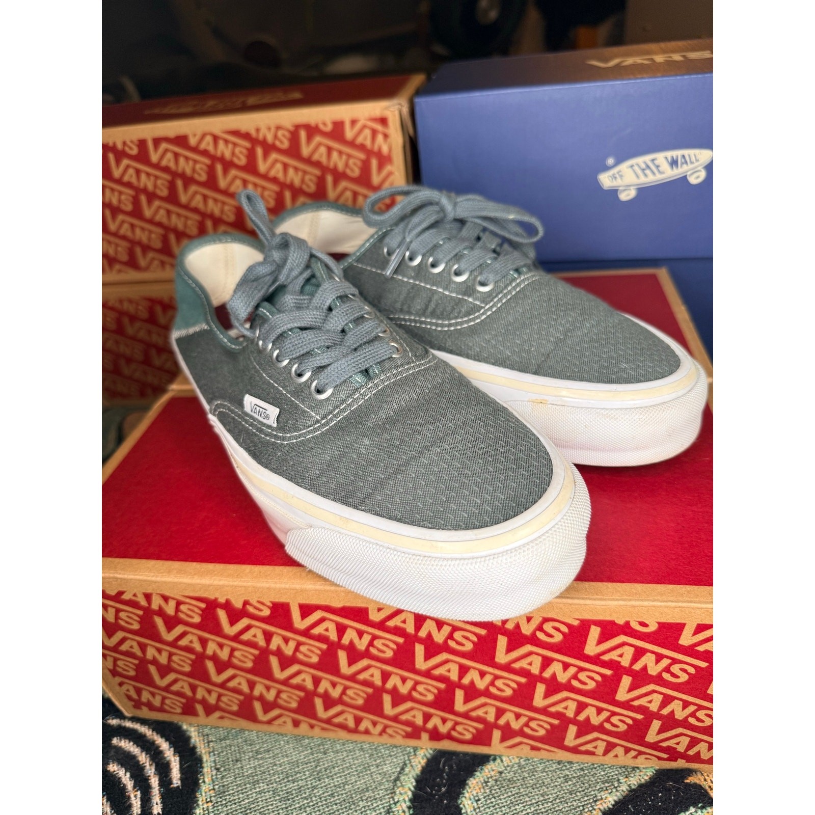 Gently Worn Lx Authentic 44 Kickdown Sashiko Forest Green Women 9.5/Men 8