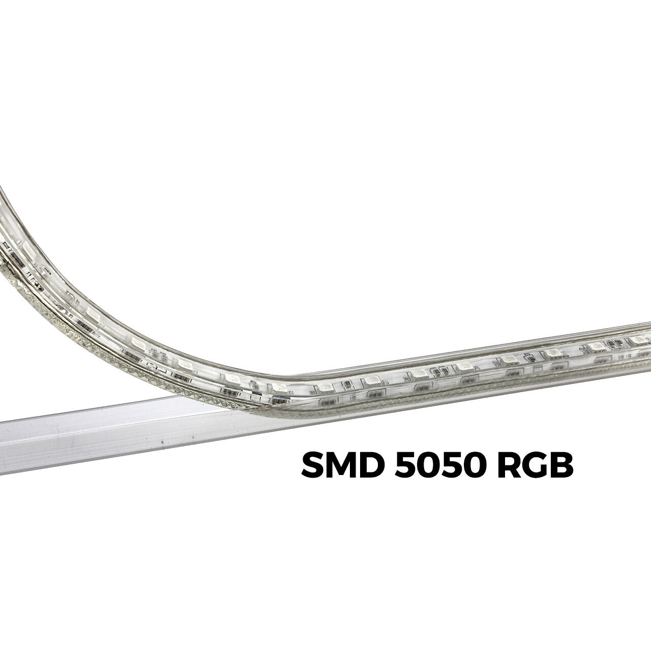 24 Inch RGB Color Changing LED Strip Light Mounting Track – Clear PVC Channel (1