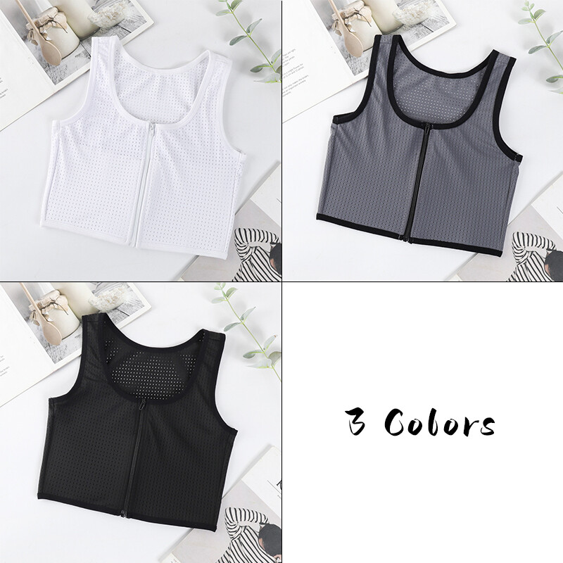 Trans Lesbian Tomboy Strengthen Flat Chest Binder Short Vest Breast Cover