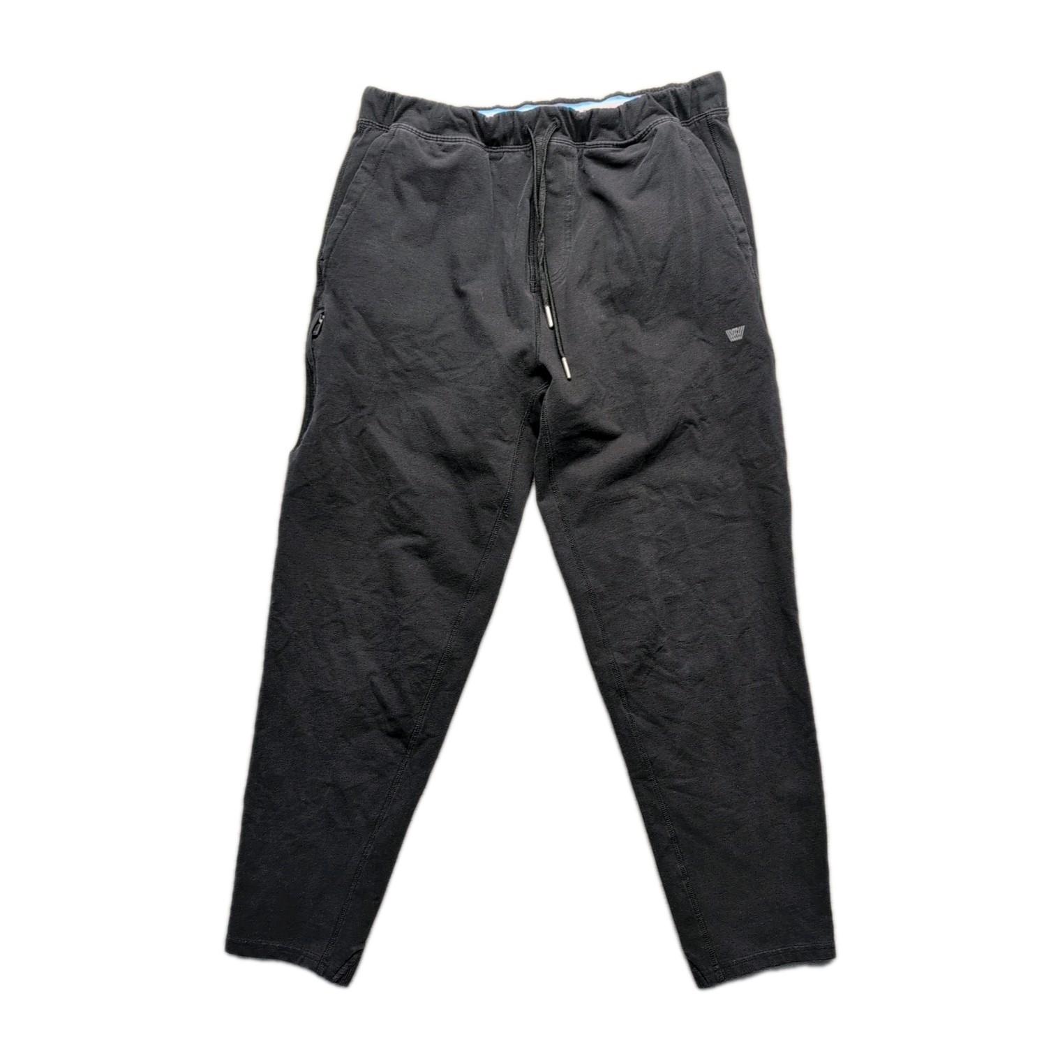 Mack Weldon Jogger Pants Mens Large Black Tapered Drawstring Daily Wear Gym Fit