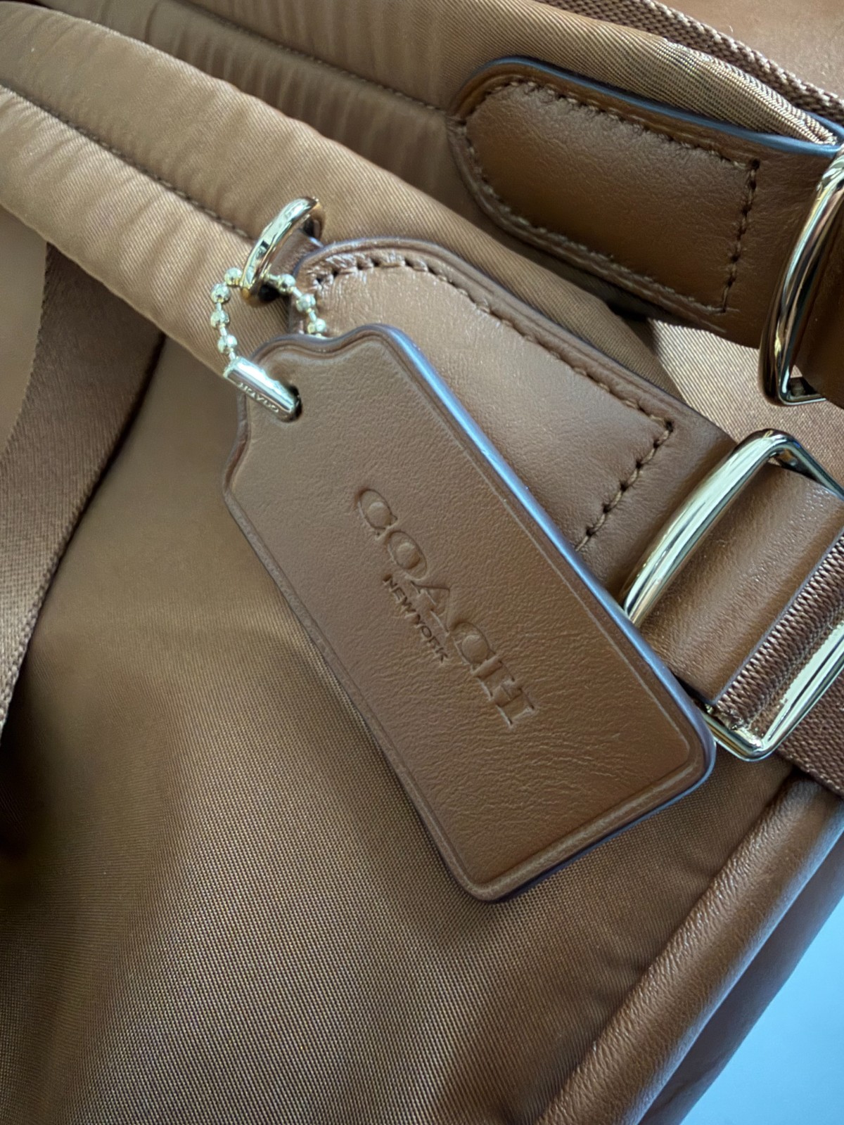 Coach Charlie Backpack Brown Signature Canvas Leather F58314 Travel Bag