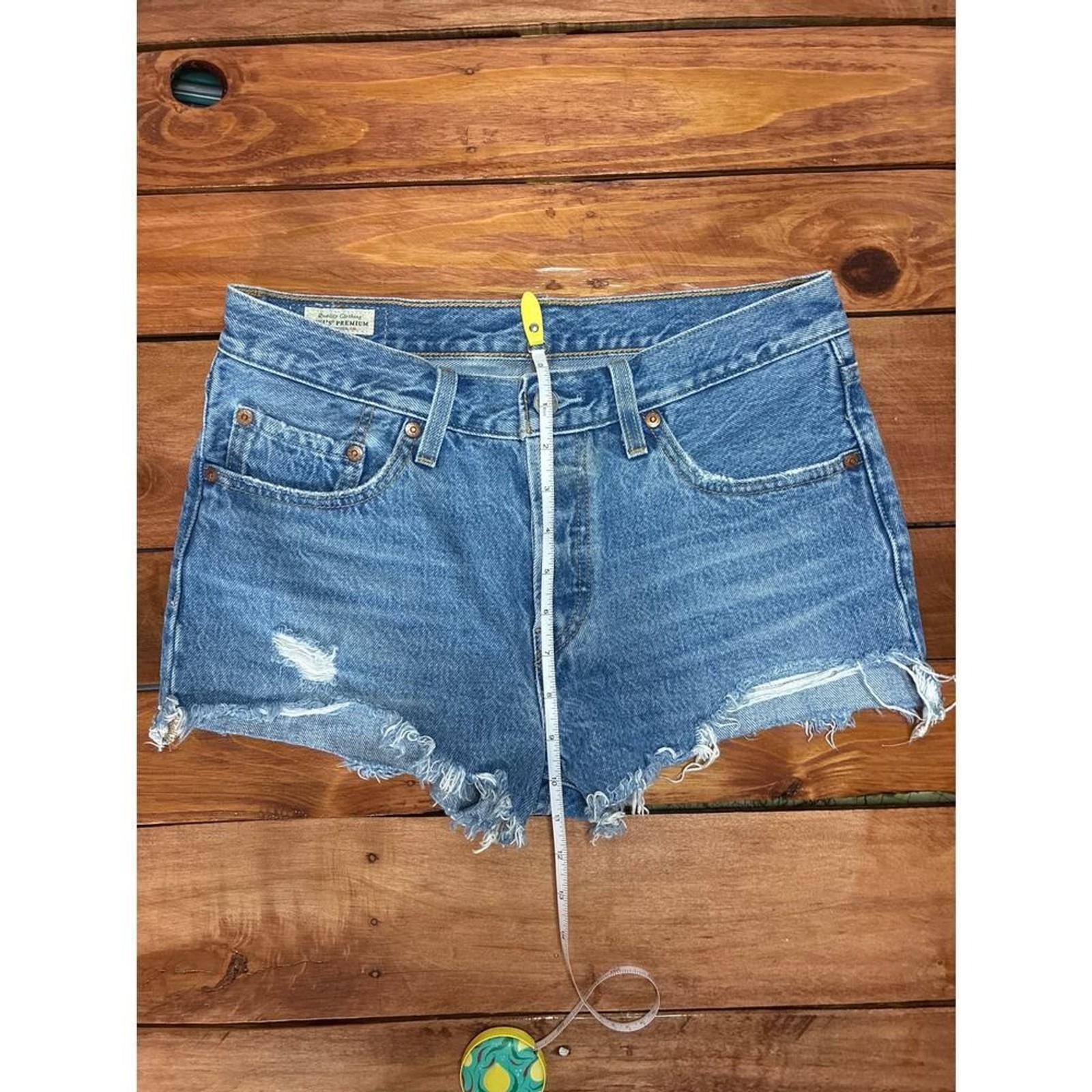 Levi’s Premium 501 Denim Cutoff Shorts – Women Size 27