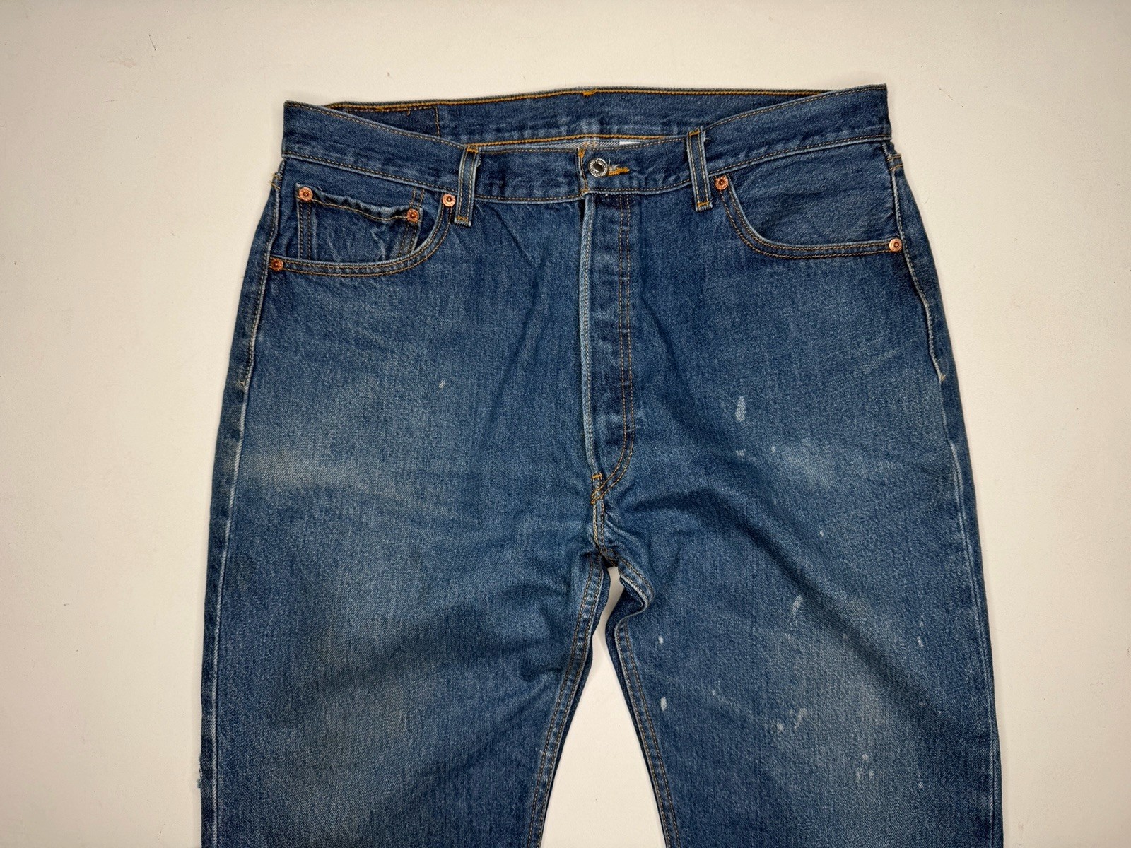 Vintage Levi’s 501 Button Fly Straight Leg Denim Jeans 36 x 30*
