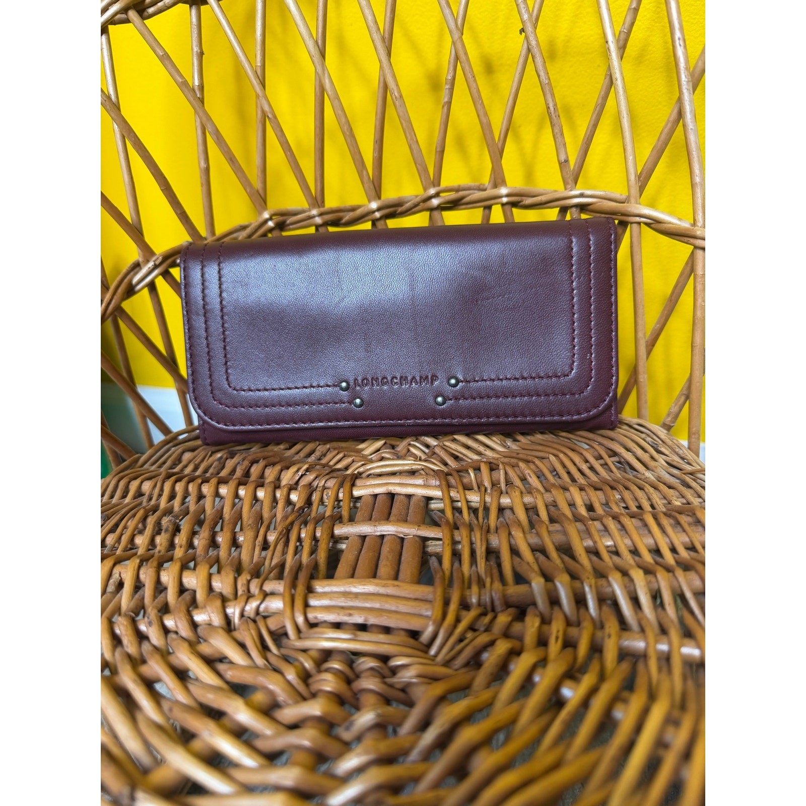 Longchamp Women Wallet brown Limited Edition VHTF Elegant Style Timel
