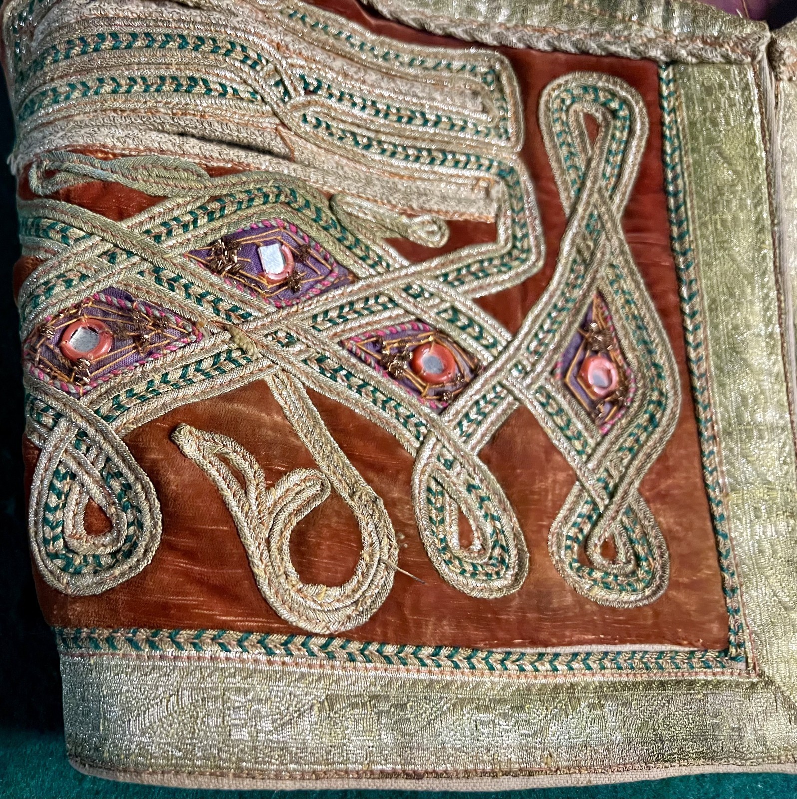 Vintage Afghan Mens wedding vest waskat or sadri with mirrors
