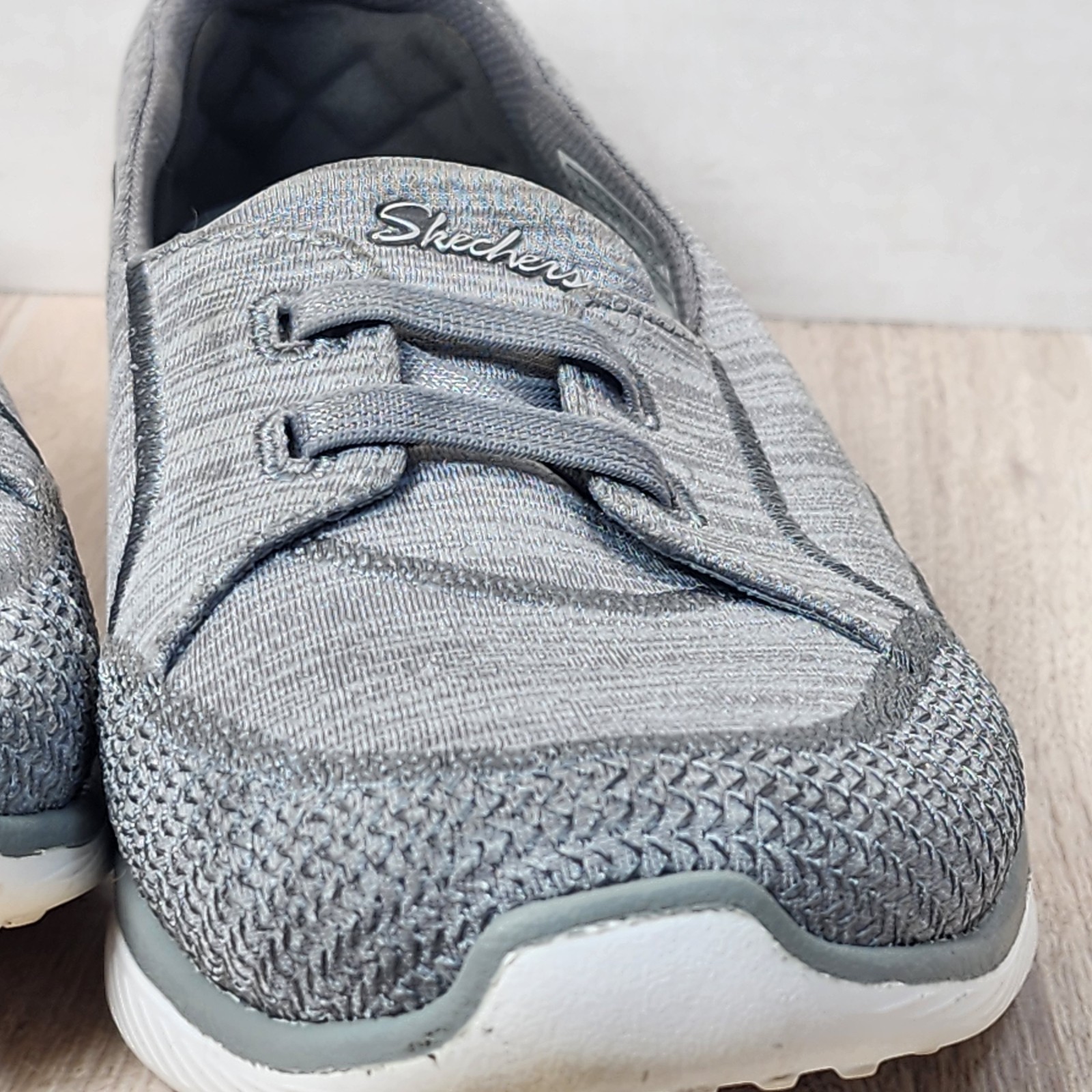 Skechers Microburst 2.0 Slip On Topnotch Womens Size 8 Gray Memory Foam