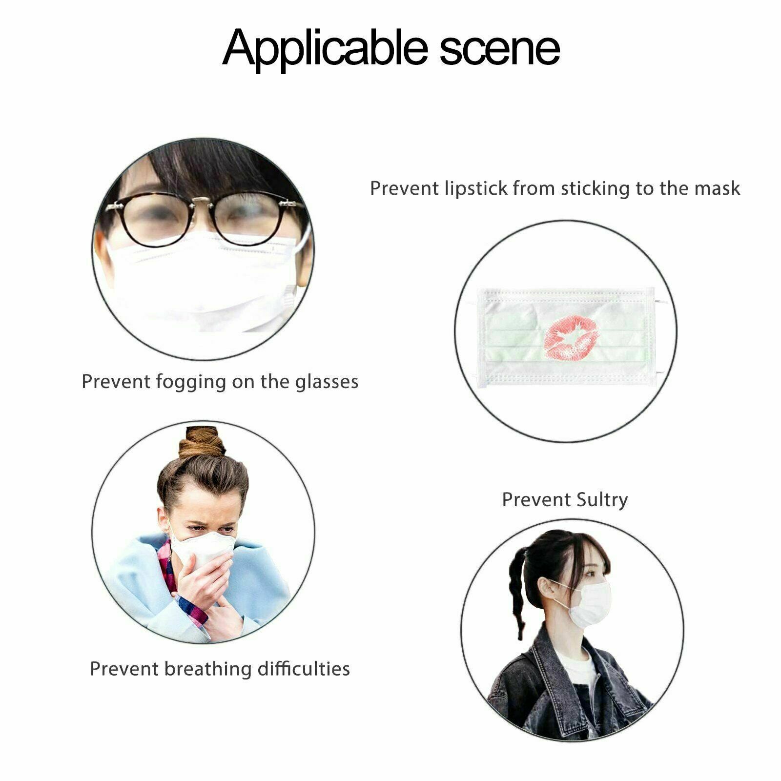 10-Piece Face Mask Bracket, Mask Spacer, 3d Mask Insert Guard Inner Support USA