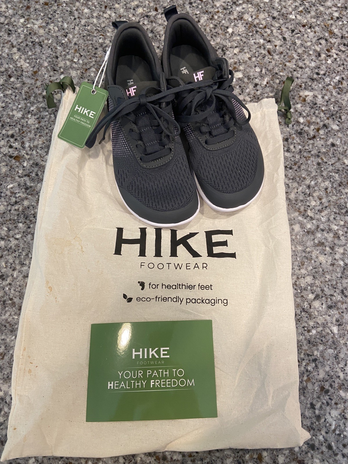 Hike Footwear Dark Grey Womens 6 HF Stride Sneakers Walking Shoes
