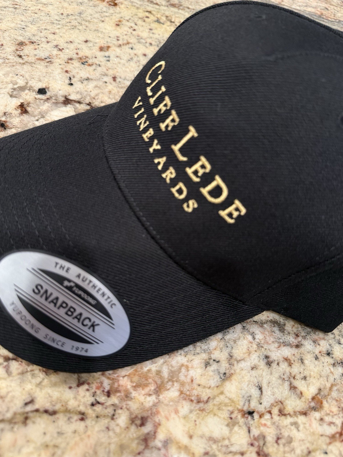 Cliff Lede Vineyards snapback Hat The Classics By Yupopng Acrylic/Wool Black