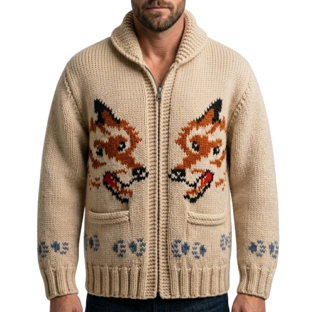 Ryan Gosling Wolf Cardigan Project Hail Mary Ryland Grace Knitted Sweater
