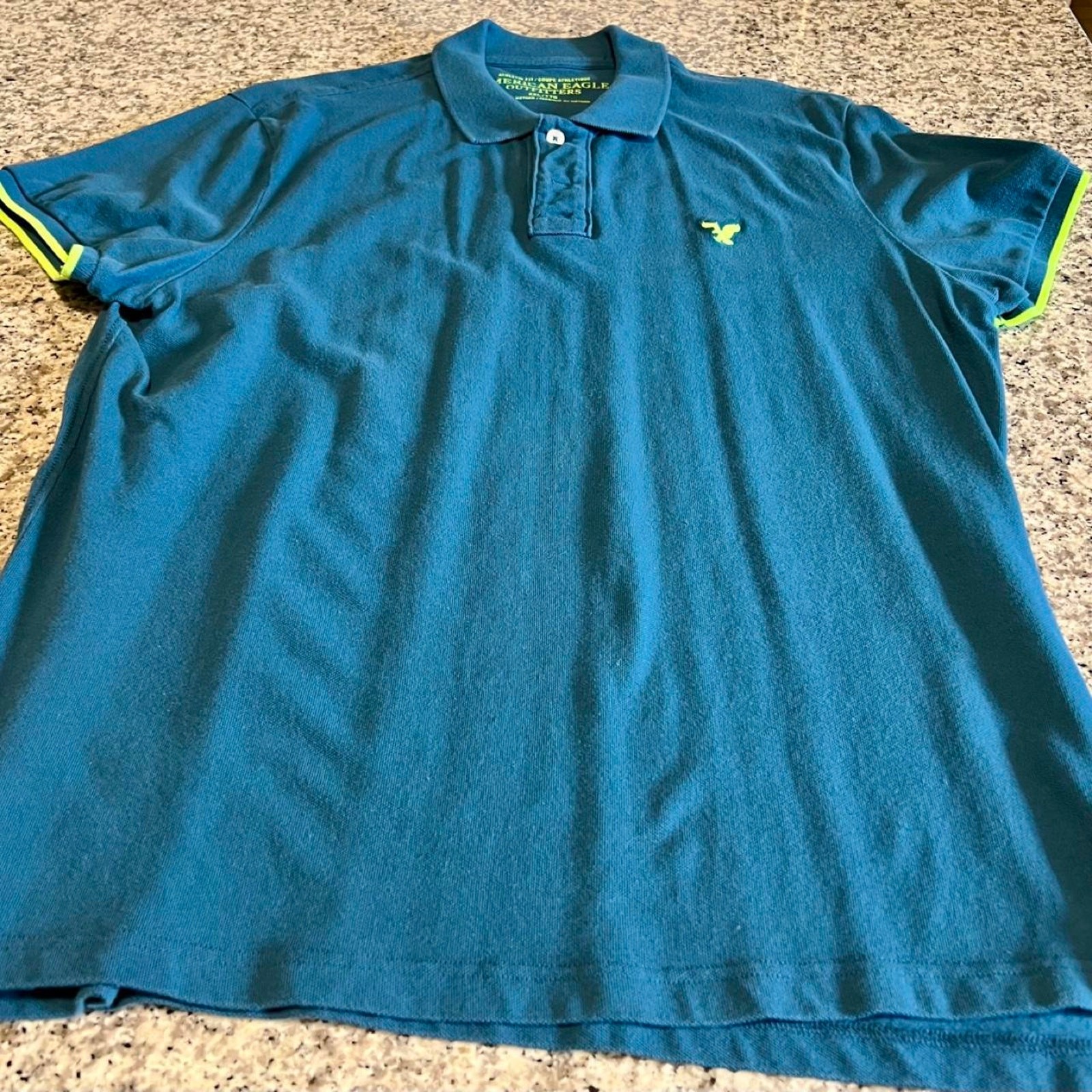 American eagle outfitters teal polo