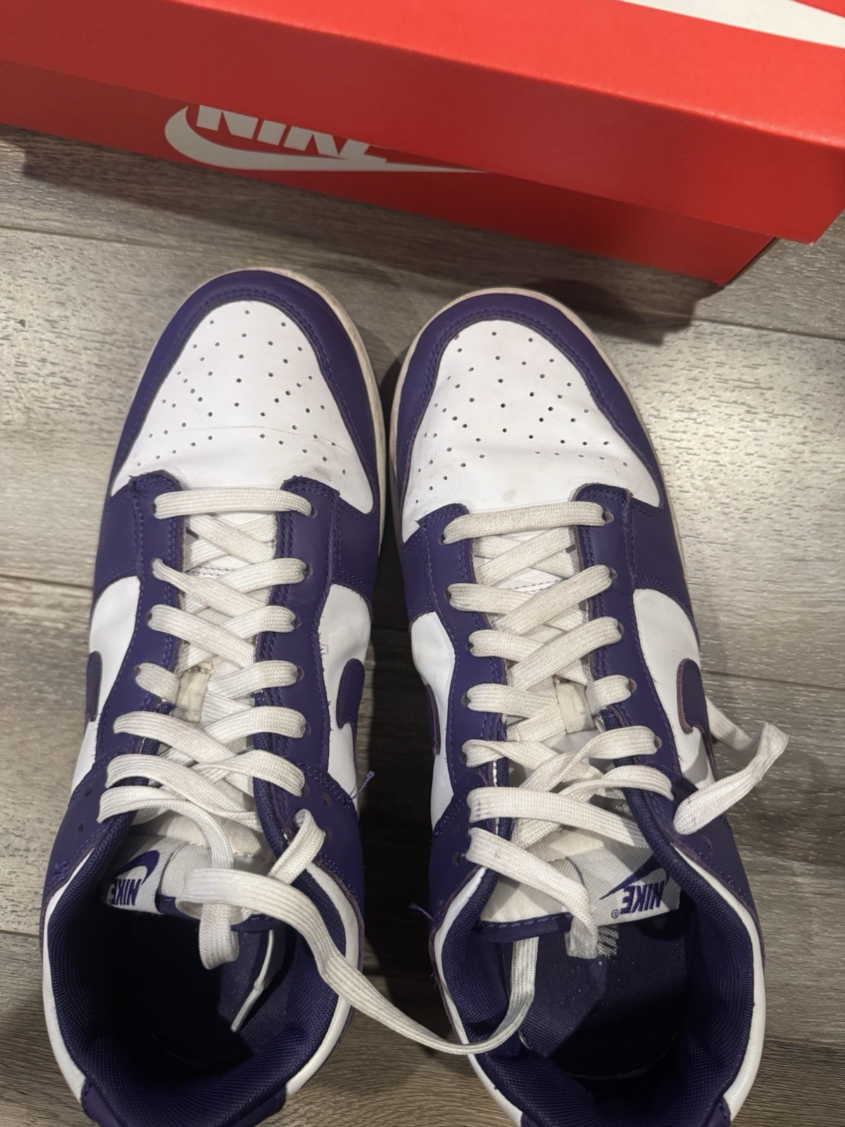 Mens’s size 11.5 Nike Dunk Low Championship Court Purple