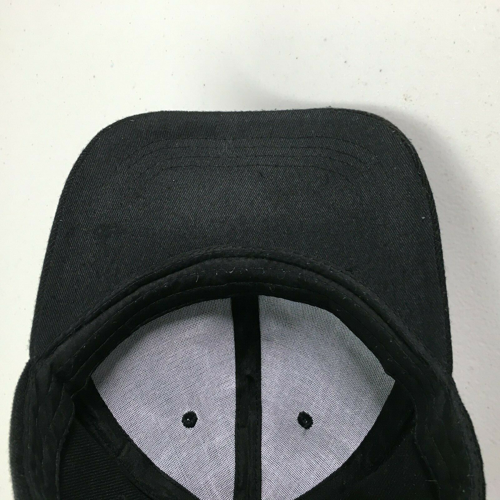 Black Plain Adjustable Baseball Hat Strapback Adult Size Kipa Headwear