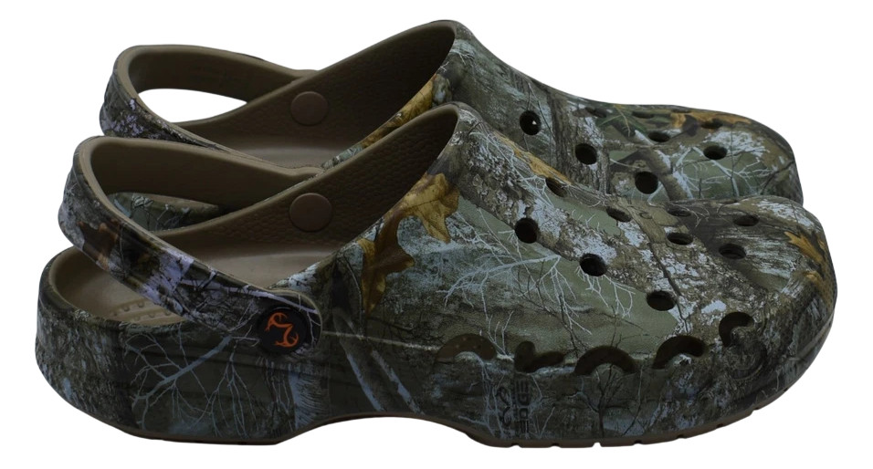 Crocs Baya Realtree APX Edge Camo Clogs Unisex M12 W14 Slip On Shoes New