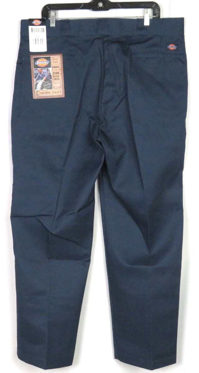 NEW! DICKIES 874 Navy Blue Easy Care Stain Resistant Work Pants Men’s 38 X 30