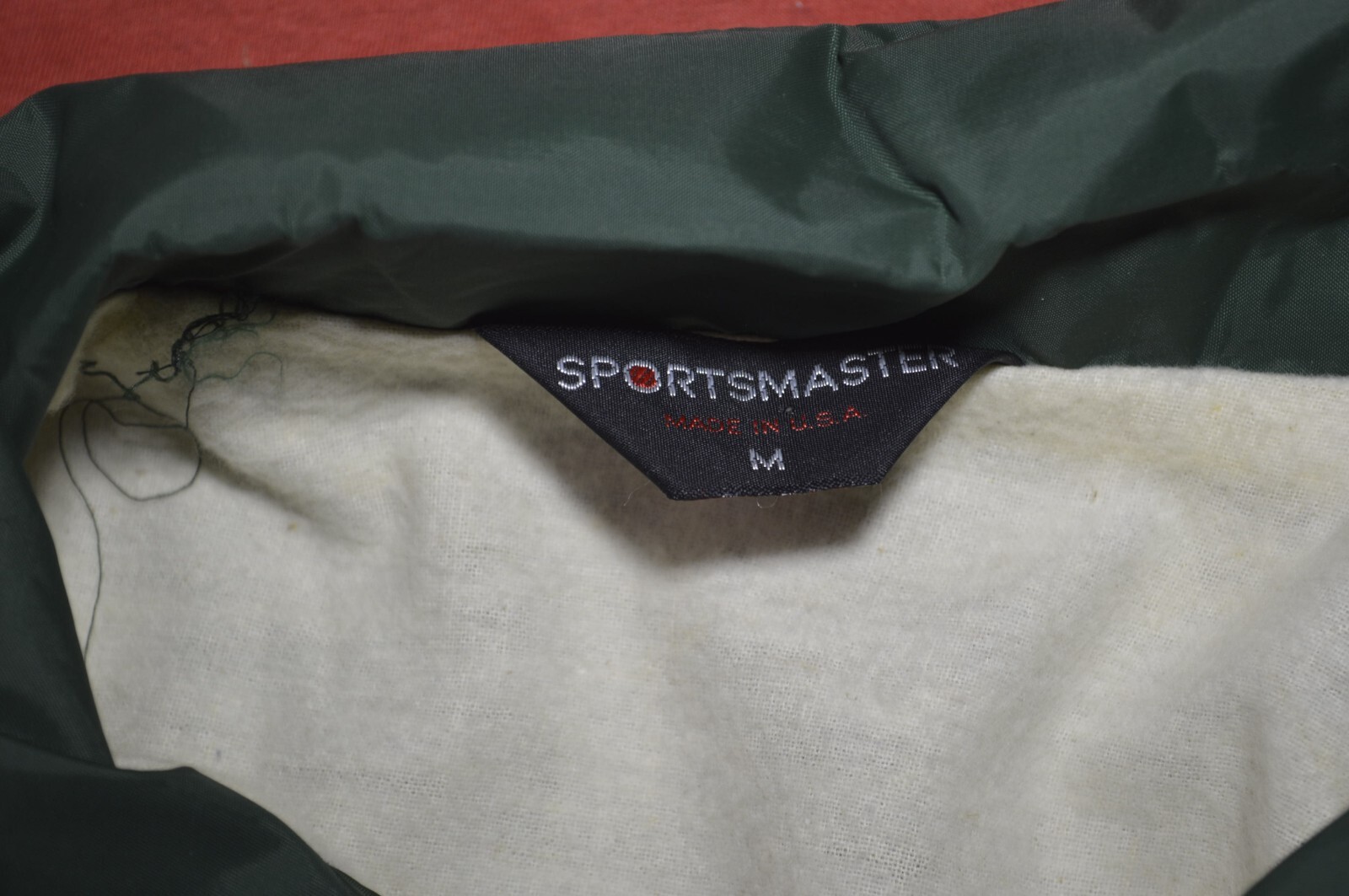 Vintage 70s Green Windbreaker jacket Sports Master tag, size: Medium