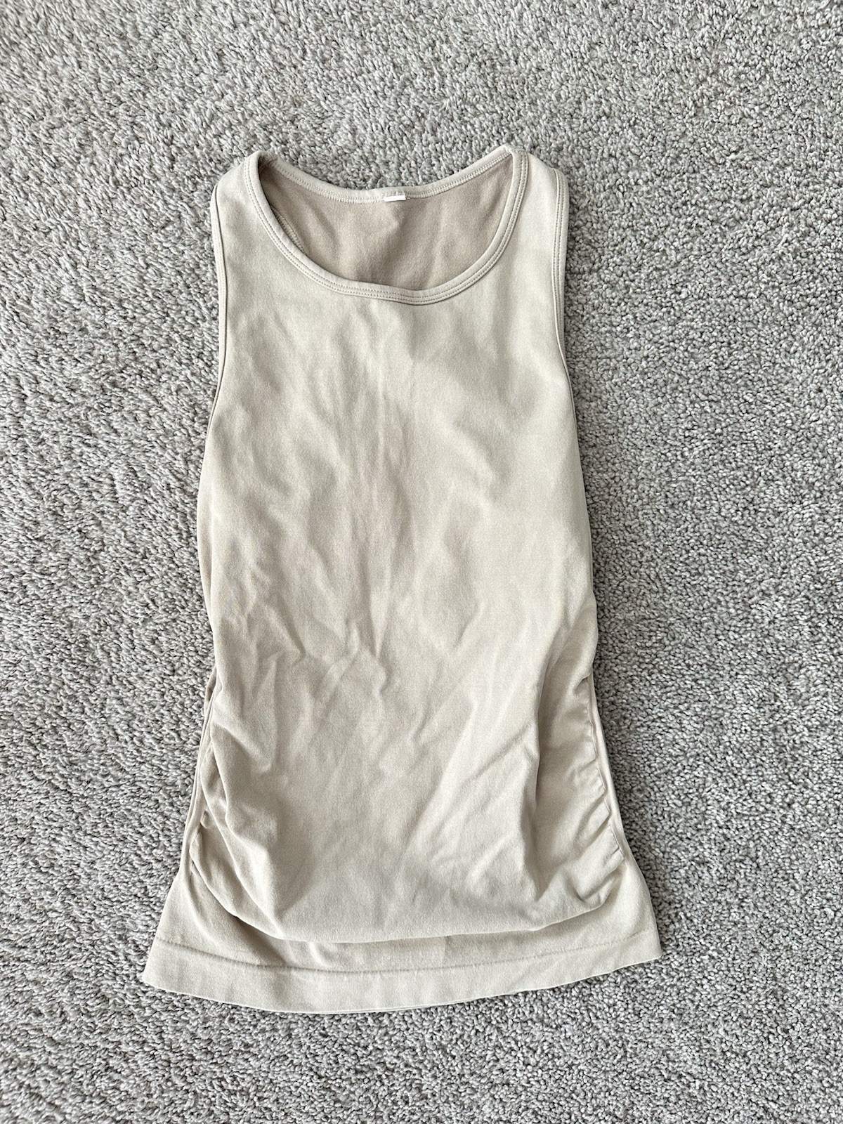 JoyLab Women’s S Beige Solid Racerback Scoop Neck Activewear Tank Top