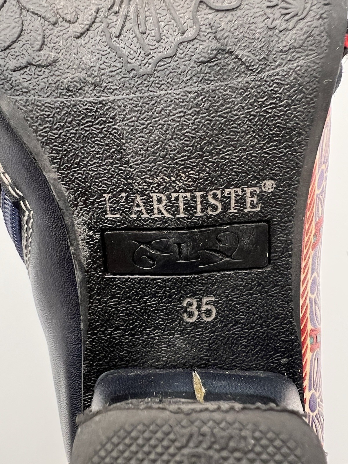 L’Artiste by Spring Step Zami Blue Leather Shoes Bootie Women’s Size 35 US 5