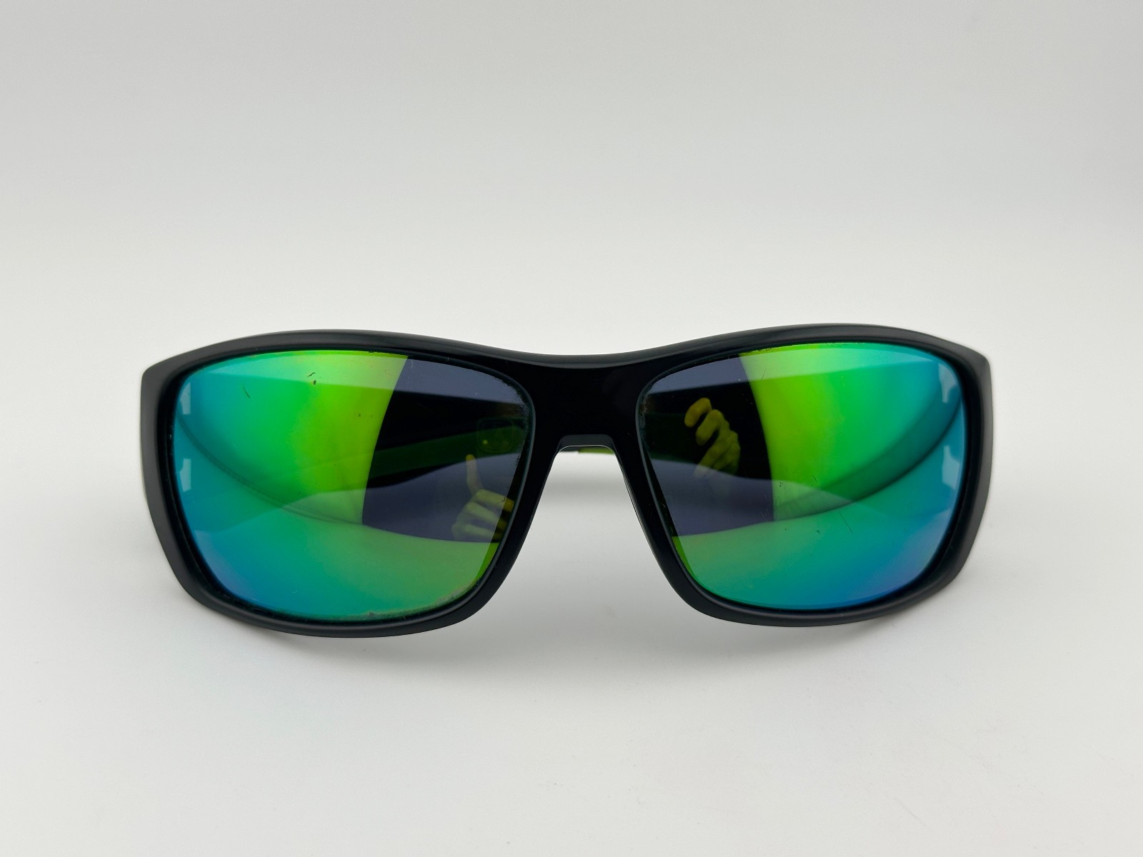 Smith FORGE Matte Black Green Mirror Sunglasses *minor scratches on lenses*
