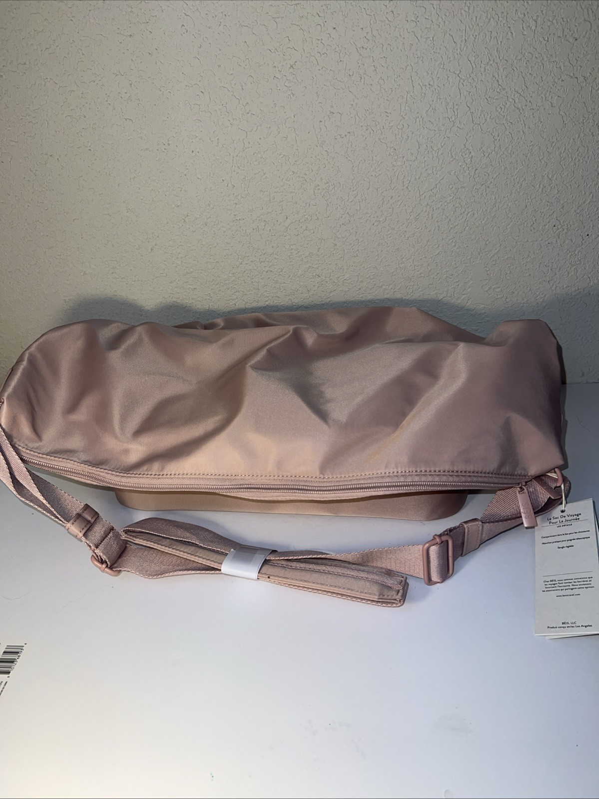 Beis The Day Tripper Crescent Weekender Atlas Pink Luggage Weekend Bag