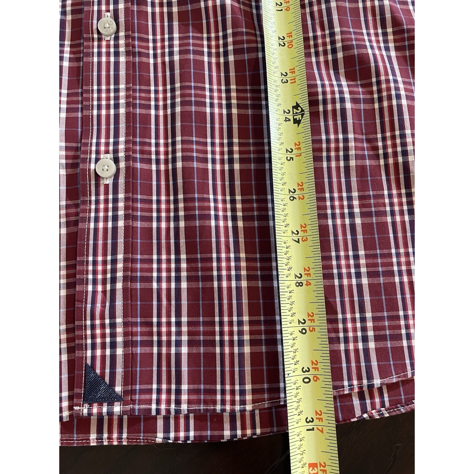 UNTUCKit XXXL Button Down Shirt Mens Red Plaid Wrinkle Free Long Sleeve Preppy