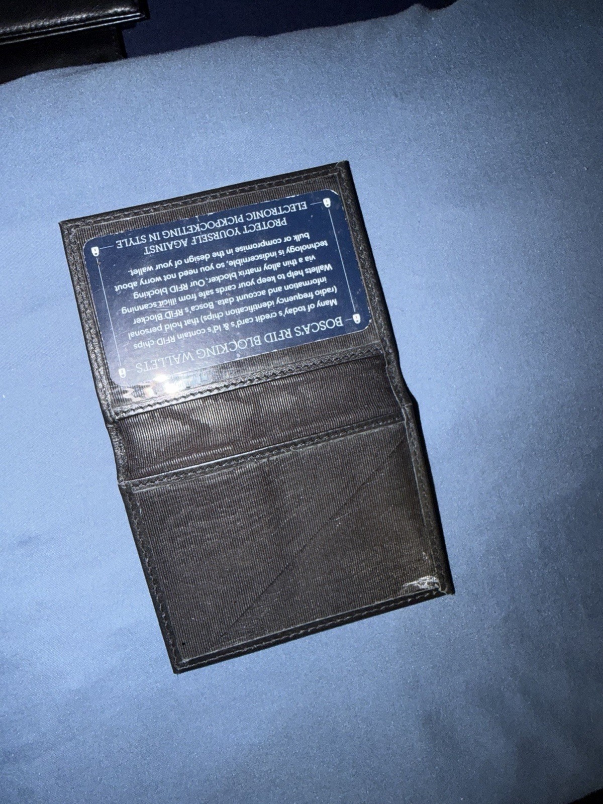 Bosca Men’s Wallet, Solid Black Billfold Style, Classic Everyday Carry