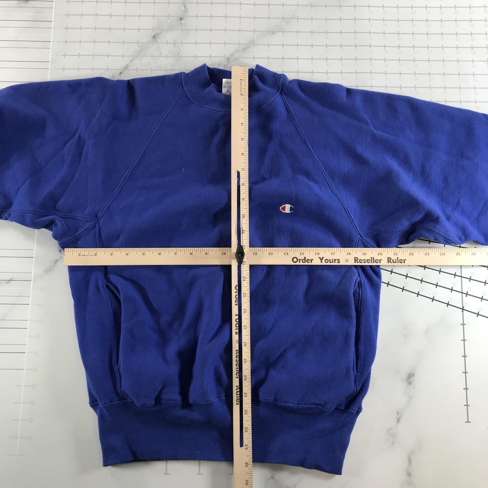 Vintage Champion Sweatshirt Mens Medium Blue Reverse Weave Made USA Crew Neck